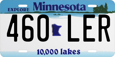 MN license plate 460LER