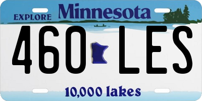 MN license plate 460LES