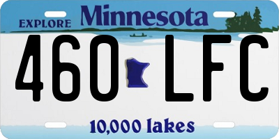 MN license plate 460LFC