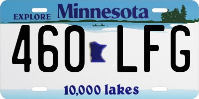 MN license plate 460LFG