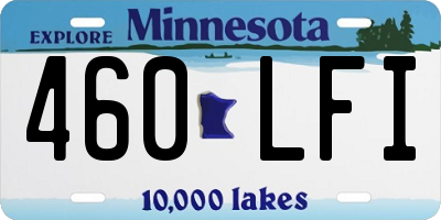 MN license plate 460LFI