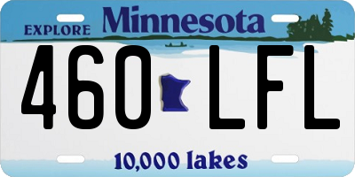 MN license plate 460LFL