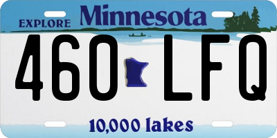 MN license plate 460LFQ