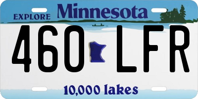 MN license plate 460LFR