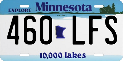 MN license plate 460LFS