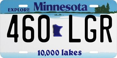 MN license plate 460LGR
