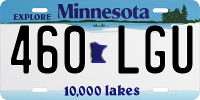 MN license plate 460LGU