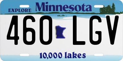 MN license plate 460LGV