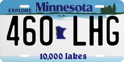 MN license plate 460LHG