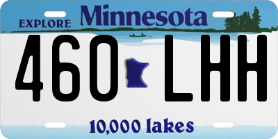 MN license plate 460LHH