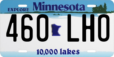 MN license plate 460LHO