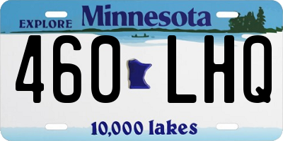 MN license plate 460LHQ