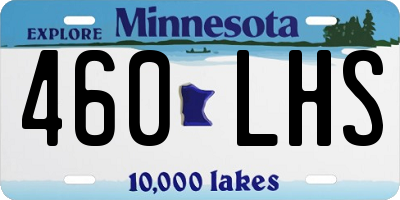 MN license plate 460LHS