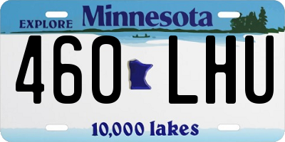 MN license plate 460LHU