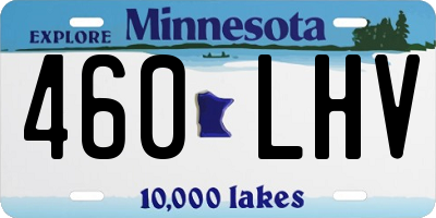 MN license plate 460LHV