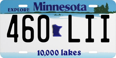 MN license plate 460LII