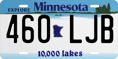MN license plate 460LJB