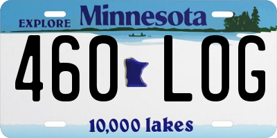 MN license plate 460LOG