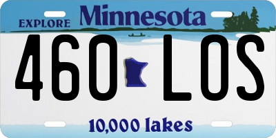 MN license plate 460LOS