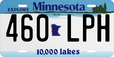 MN license plate 460LPH