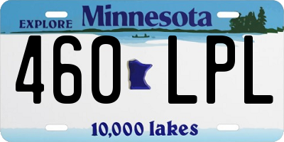MN license plate 460LPL
