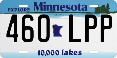 MN license plate 460LPP