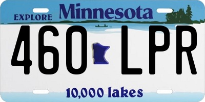 MN license plate 460LPR