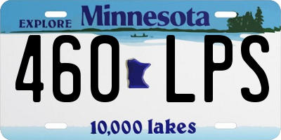 MN license plate 460LPS