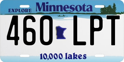 MN license plate 460LPT