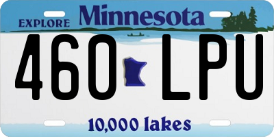 MN license plate 460LPU
