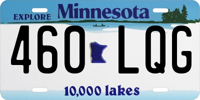 MN license plate 460LQG