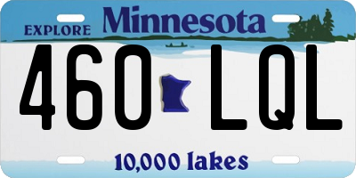 MN license plate 460LQL