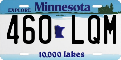 MN license plate 460LQM