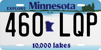 MN license plate 460LQP