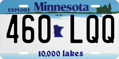MN license plate 460LQQ