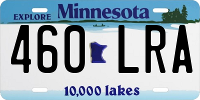 MN license plate 460LRA
