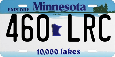 MN license plate 460LRC