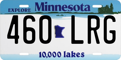 MN license plate 460LRG