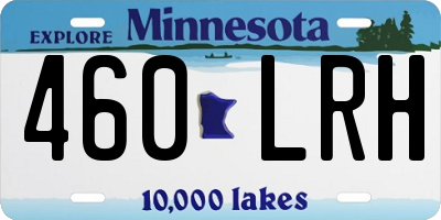 MN license plate 460LRH