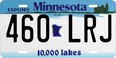 MN license plate 460LRJ