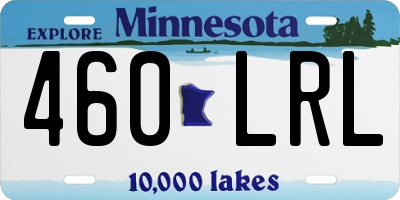 MN license plate 460LRL