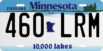 MN license plate 460LRM