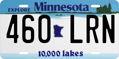 MN license plate 460LRN