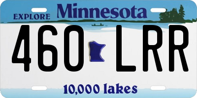 MN license plate 460LRR