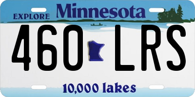 MN license plate 460LRS