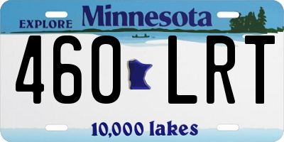 MN license plate 460LRT