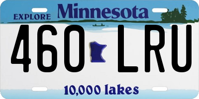 MN license plate 460LRU