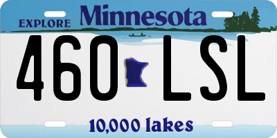 MN license plate 460LSL