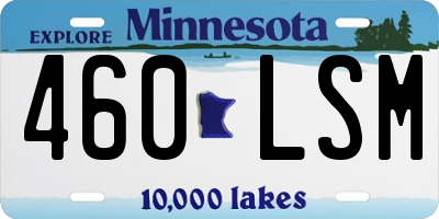 MN license plate 460LSM