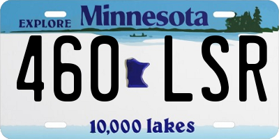 MN license plate 460LSR